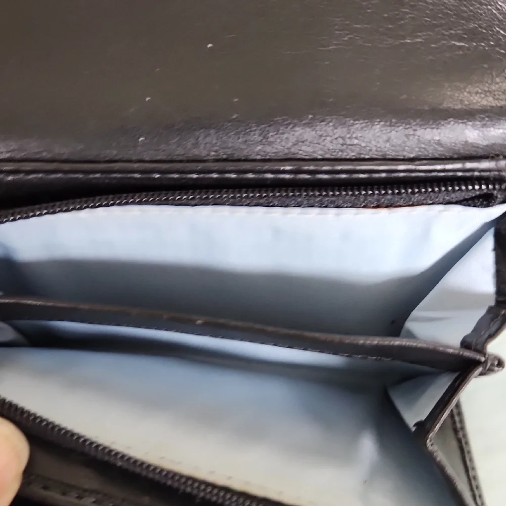 Coach Black Leather Buckle Wallet